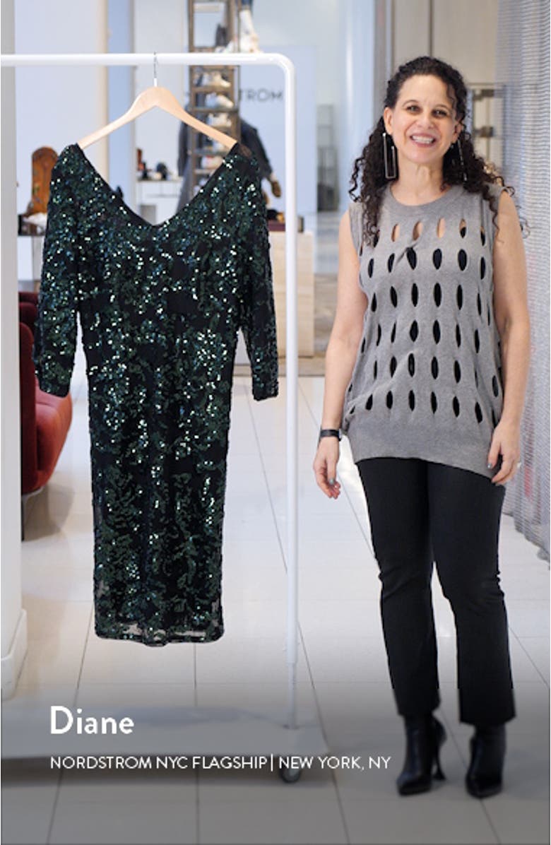 Sequin Sheath Cocktail Dress, sales video thumbnail