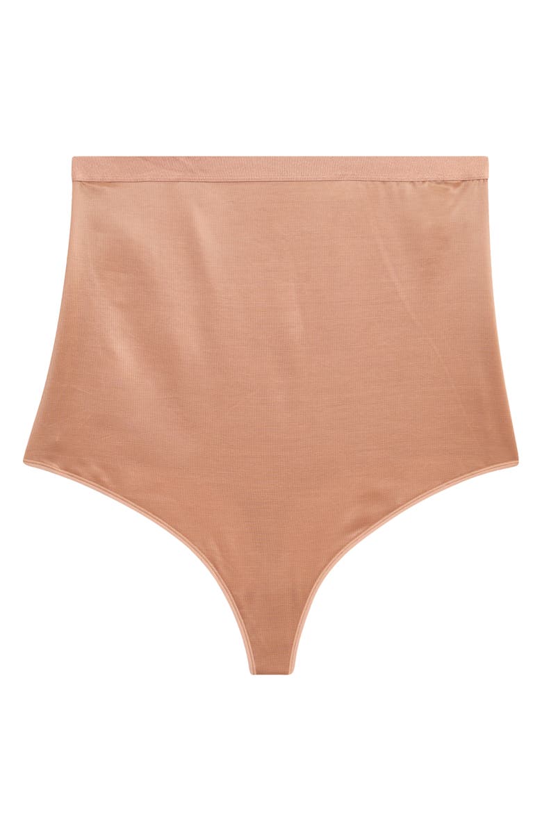 SKIMS Simply Bare High Waist Thong, Main, color, Sienna
