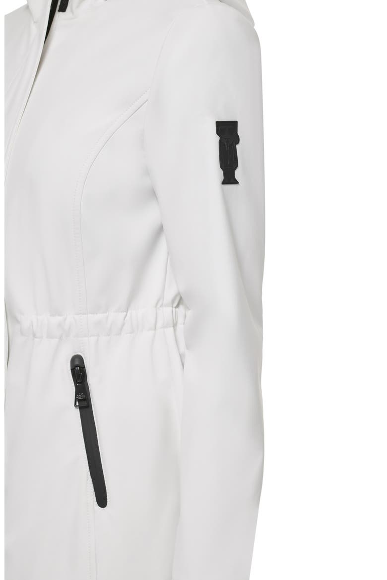 Water Resistant Hooded Raincoat, Alternate, color, WHITE