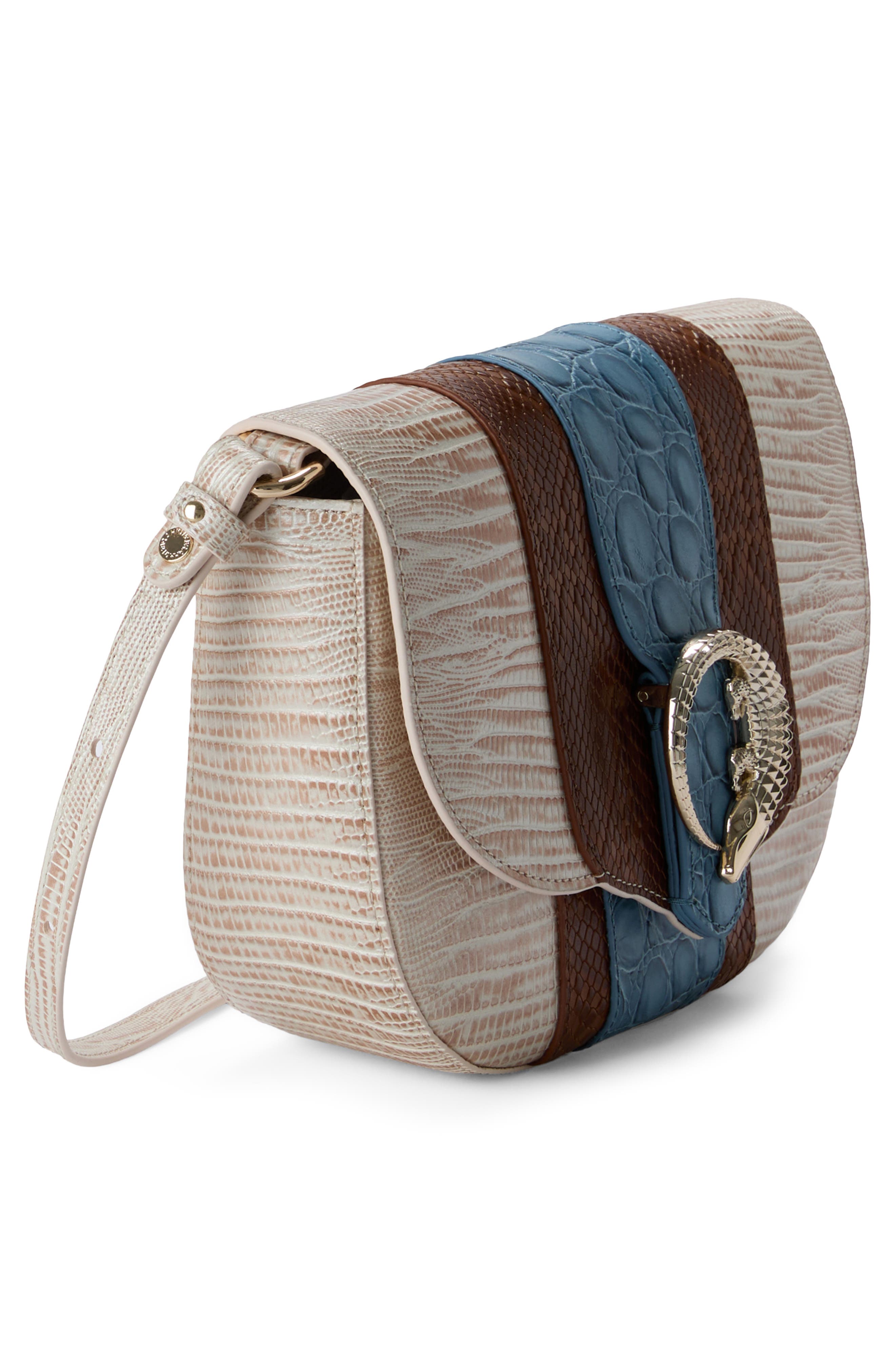 Brahmin Portia Leather Crossbody Bag, Alternate, color, Blue