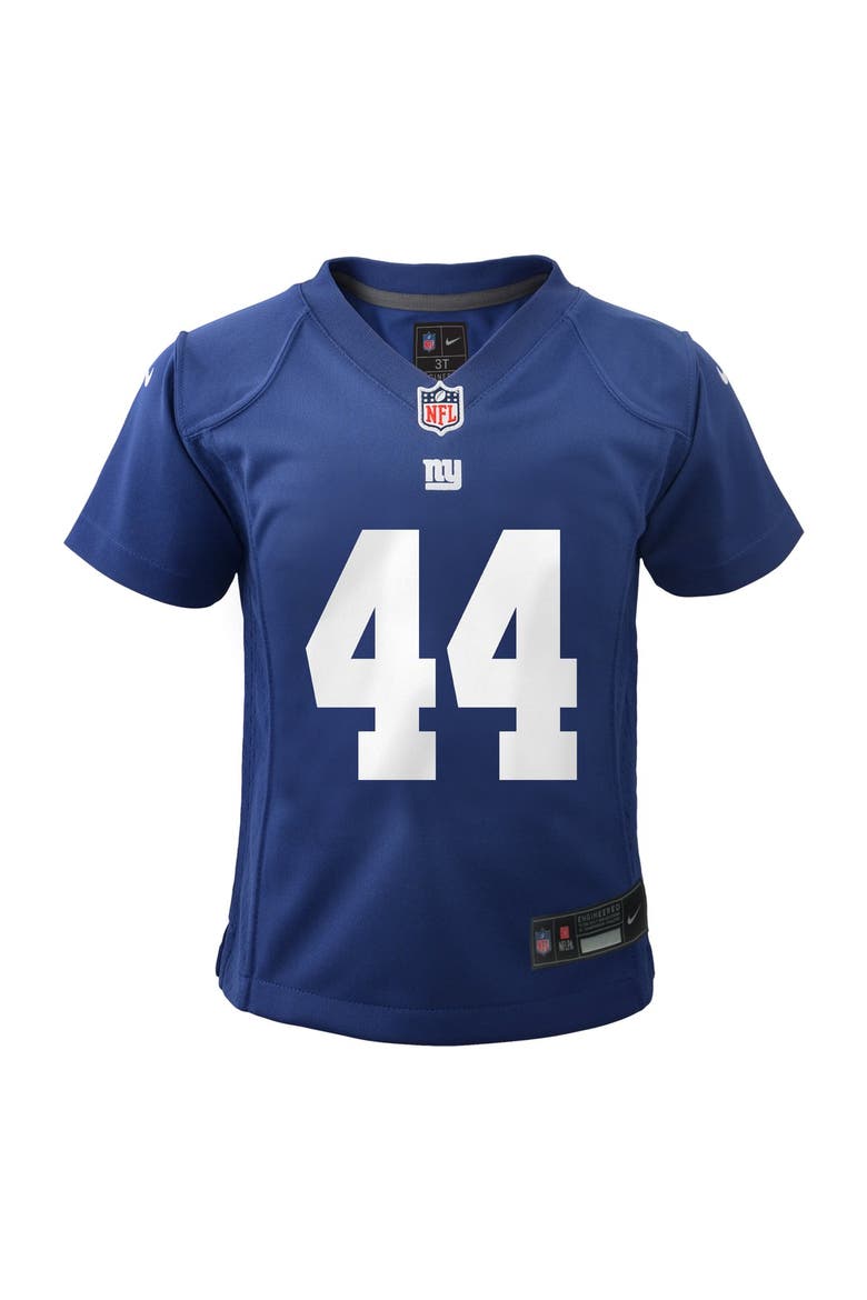 Infant Nike Cam Skattebo Royal New York Giants Team Game Jersey, Alternate, color, Royal