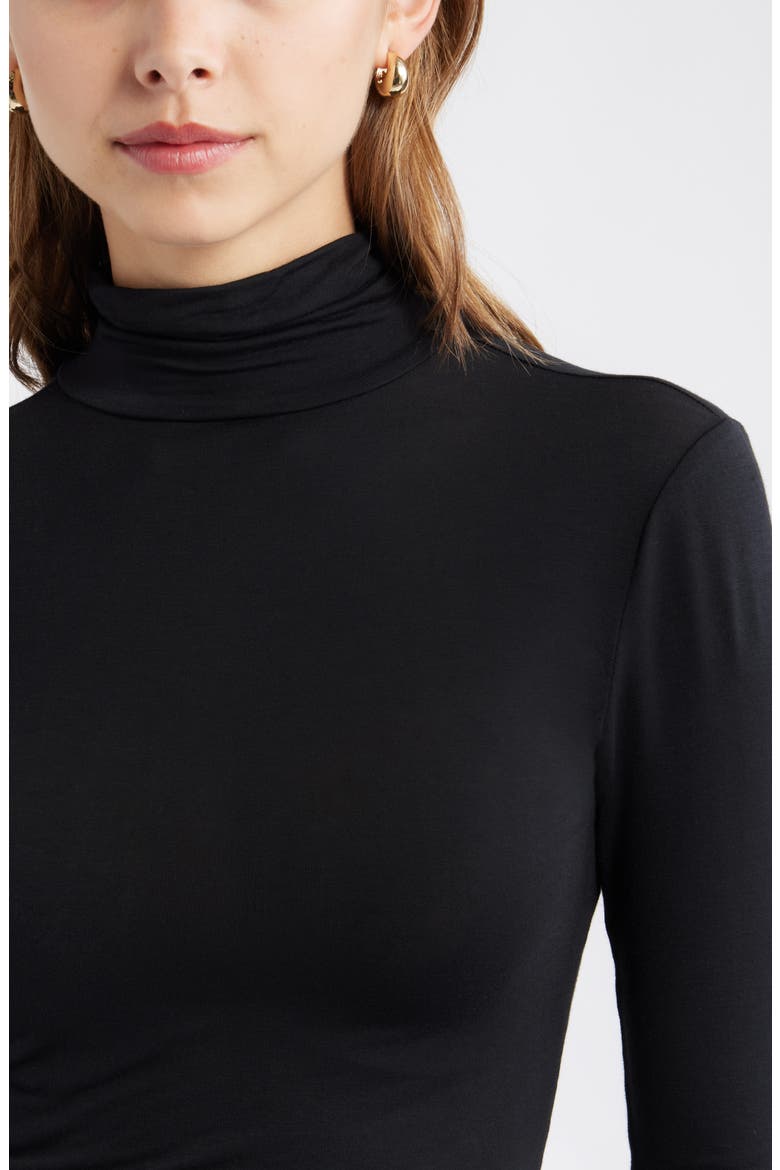 Knit Turtleneck, Alternate, color, BLACK