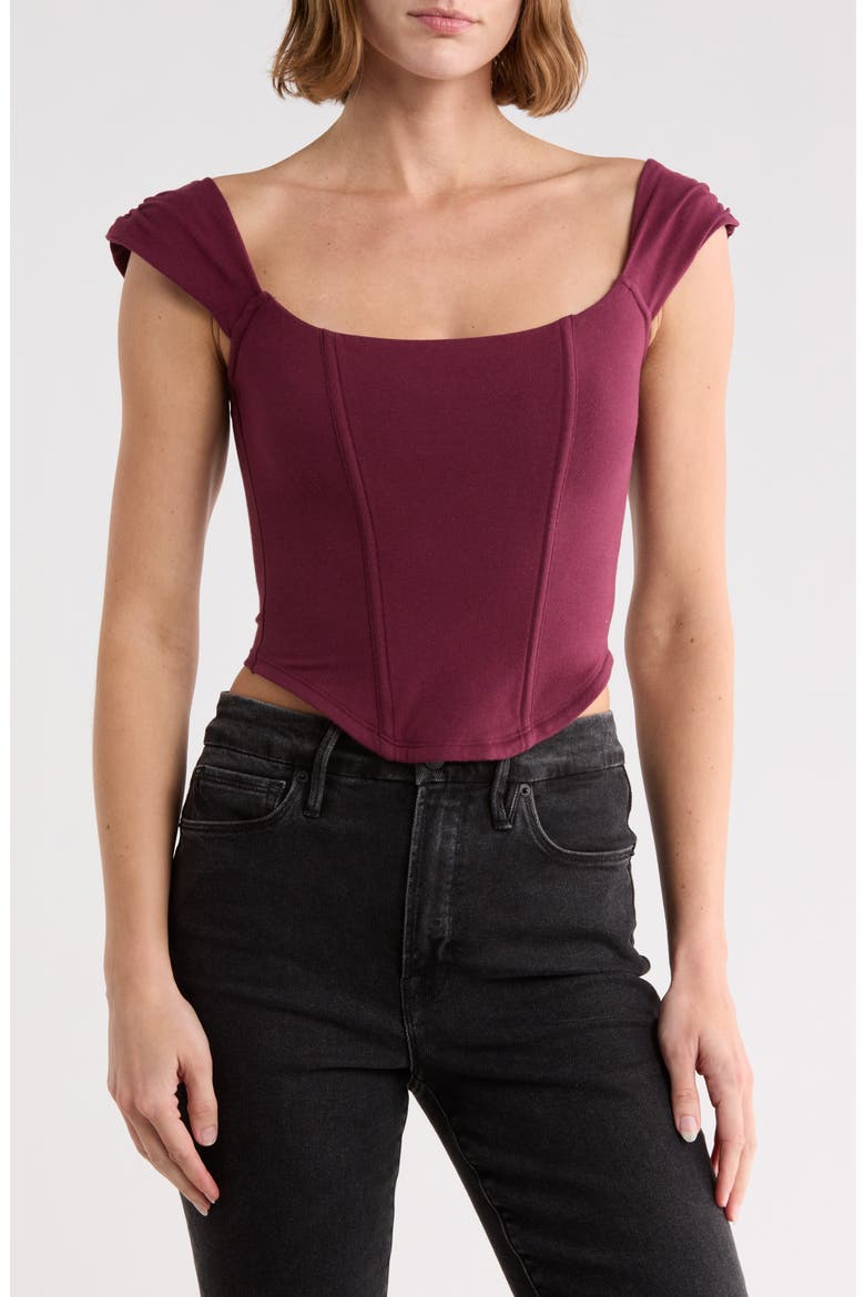 Dolly Super Stretch Corset Top, Main, color, FIG007