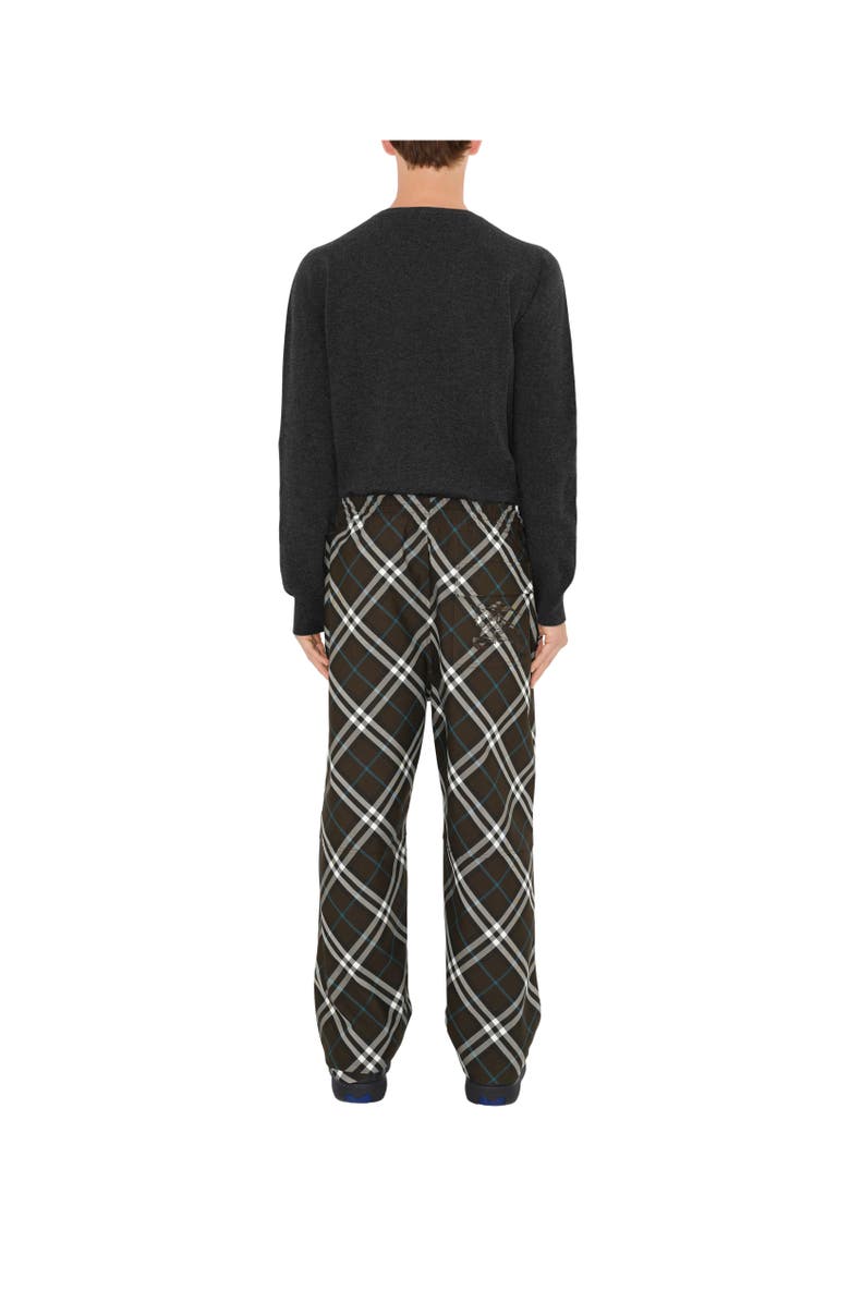 Burberry Check Twill Trousers, Alternate, color, 