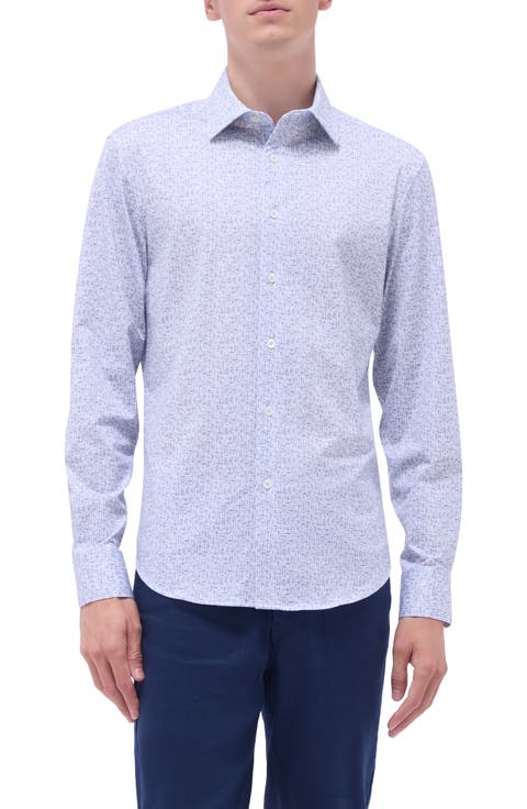 James OoohCotton® Cocktail Print Button-Up Shirt