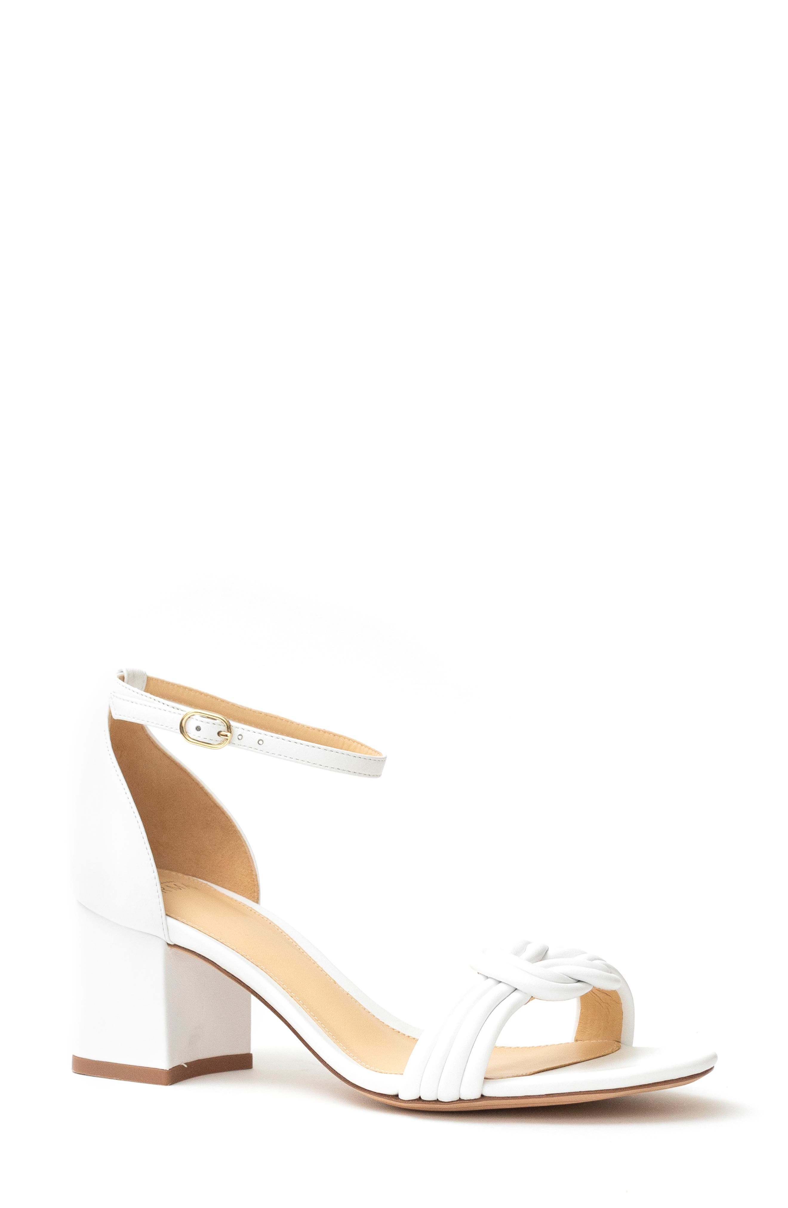 Vicky Block Heel Sandal, Main, color, WHITE
