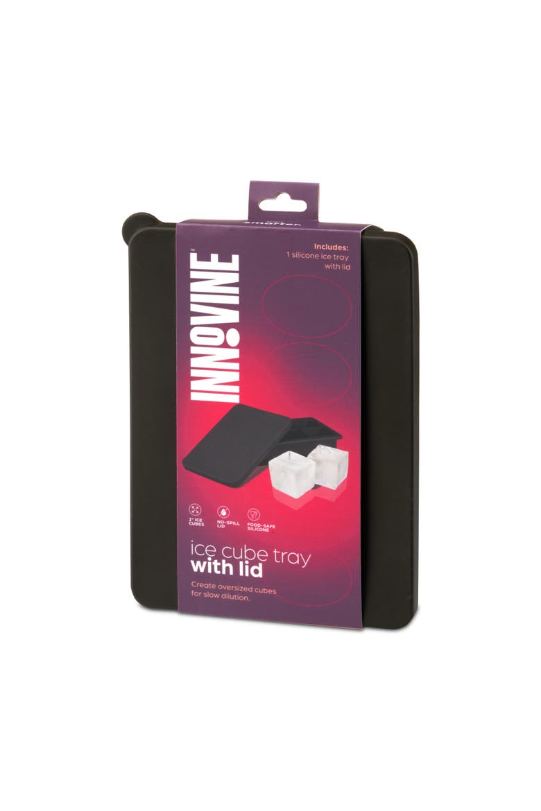 Ice Cube Tray with Lid, Alternate, color, Grey