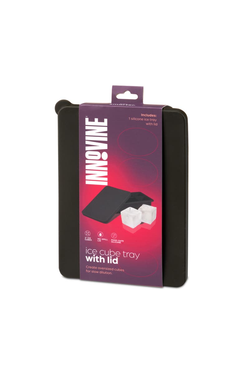 Innovine Ice Cube Tray with Lid, Alternate, color, Grey