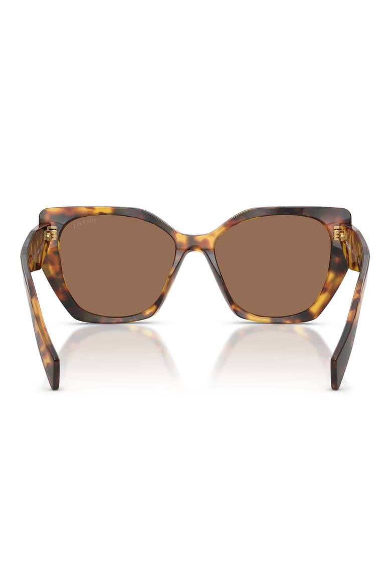 55mm Pillow Sunglasses, Alternate, color, HONEY TORTOISE / DARK BROWN
