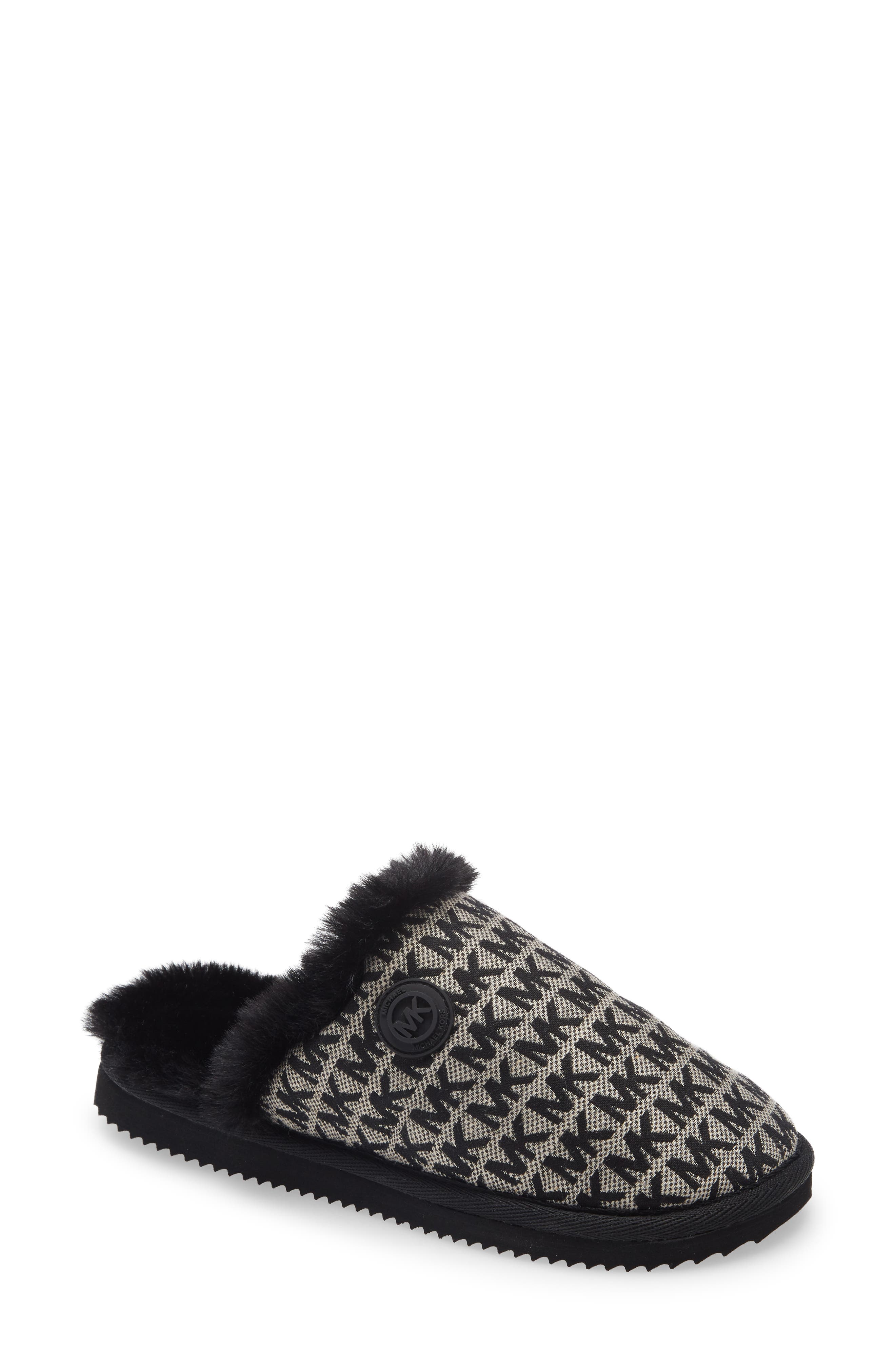 MICHAEL Michael Kors Janis Faux Fur Lined Slipper, Main, color, 