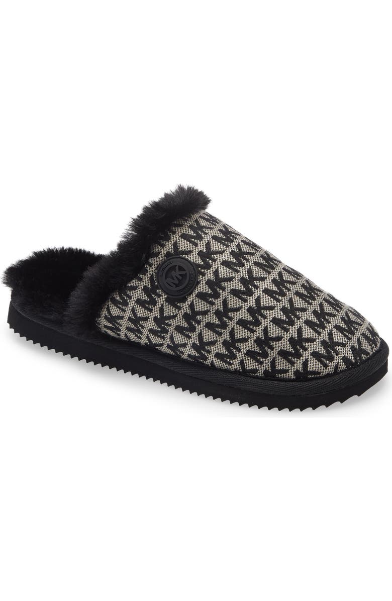 MICHAEL Michael Kors Janis Faux Fur Lined Slipper, Main, color,