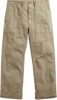Double RL RRL Cotton Herringbone Utility Pants