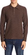 PAISLEY & GRAY Check Long Sleeve Polo