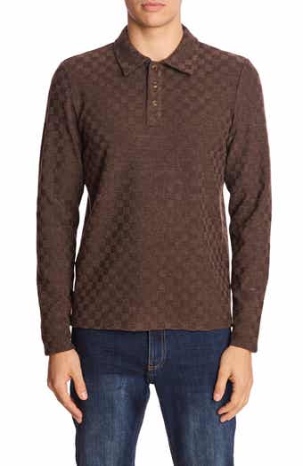 PAISLEY & GRAY Check Long Sleeve Polo