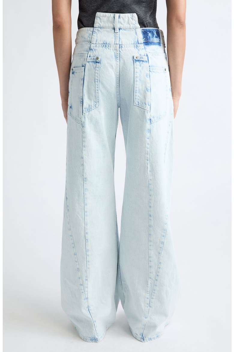Décortiqué Wide Leg Jeans, Alternate, color, BLEACHED INDIGO BLUE