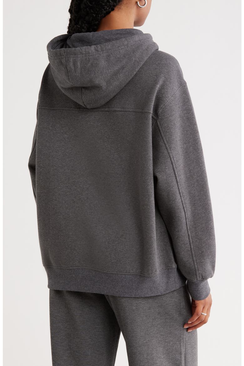 Oversize Fleece Hoodie, Alternate, color, GREY MEDIUM CHARCOAL HEATHER