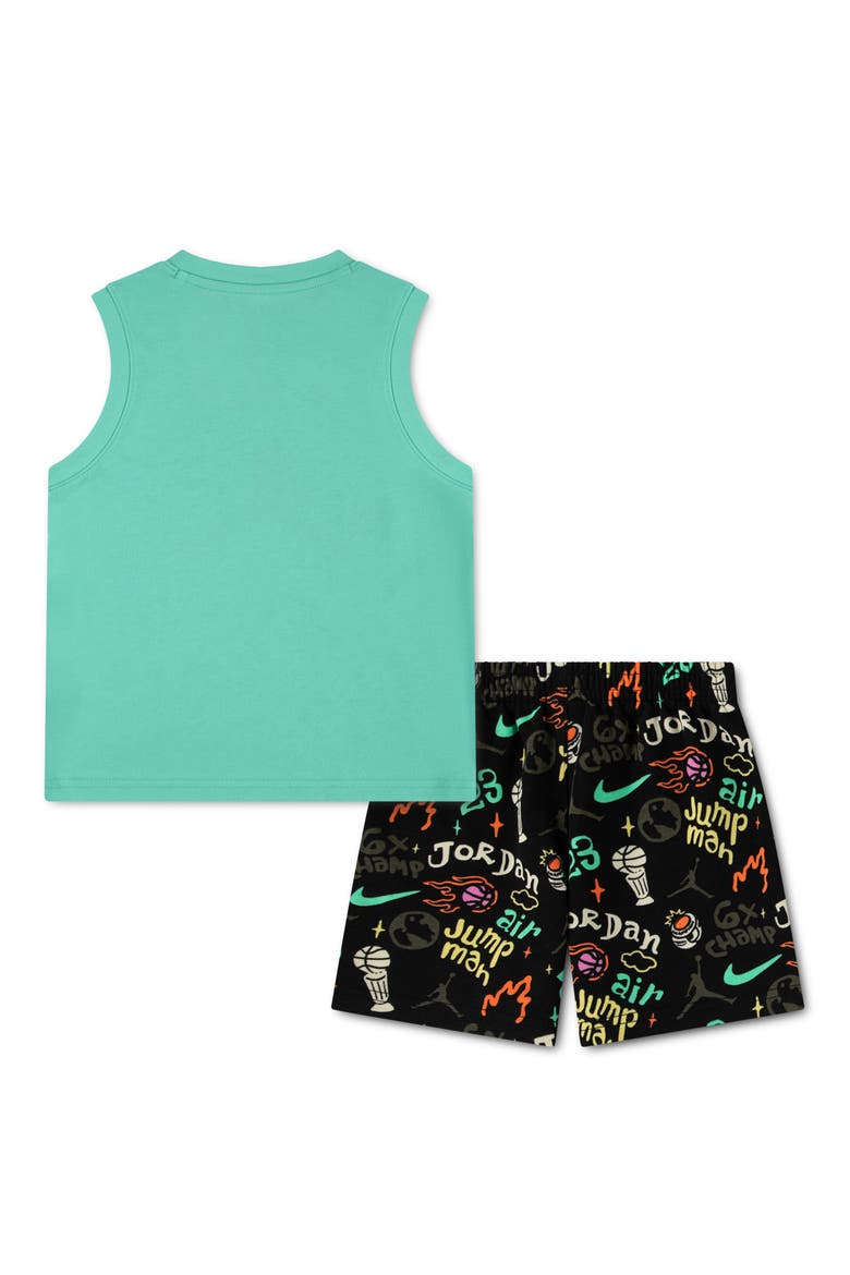 Kids' MJ World Tour Tank & Shorts Set, Alternate, color, BLACK