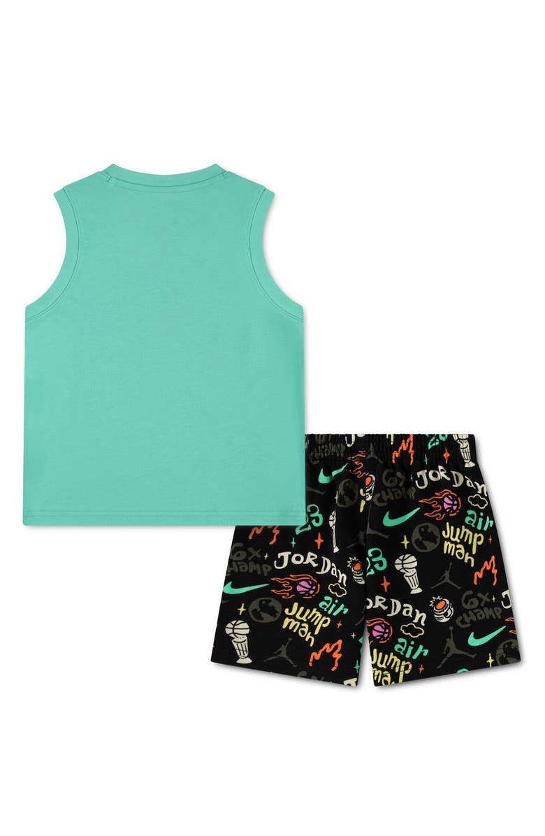 Jordan Kids' MJ World Tour Tank & Shorts Set, Alternate, color, Black