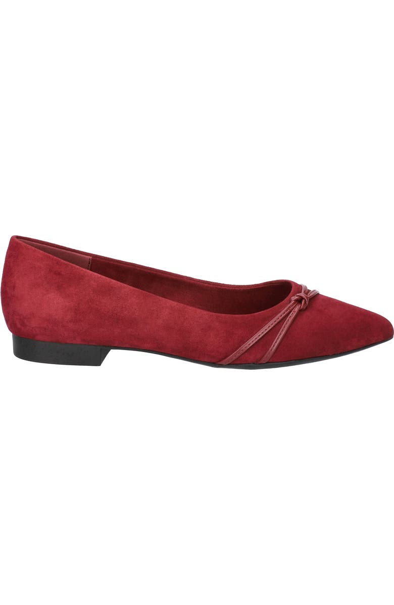 Bella Vita Rhea Ballet Flat, Alternate, color, Burgundy Kidsuede Leather