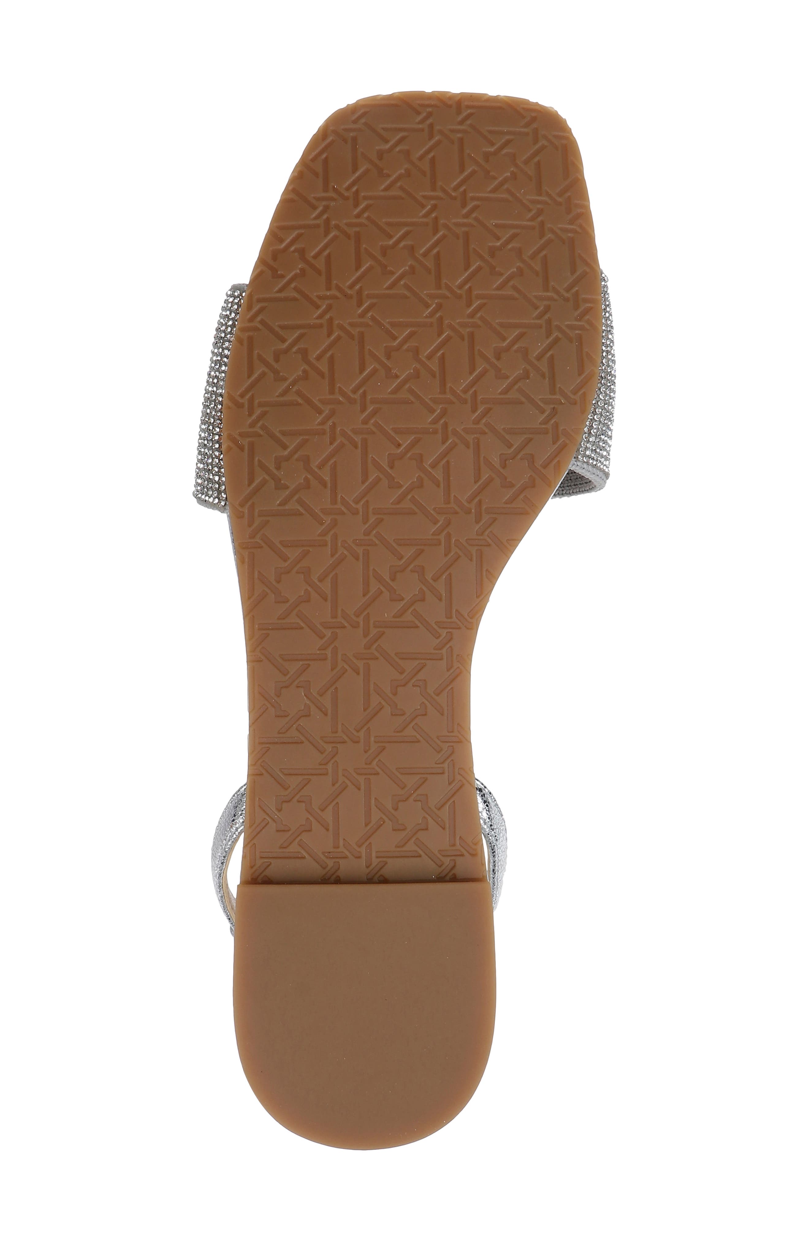 Hadley Ankle Strap Sandal, Alternate, color, SILVER