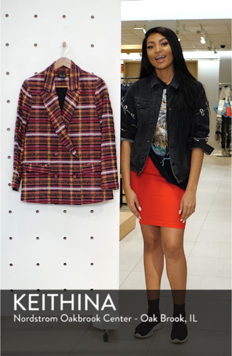 Brushed Check Blazer, sales video thumbnail