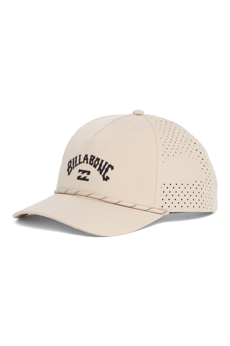 Arch Logo Adjustable Snapback Hat, Main, color, TAUPE