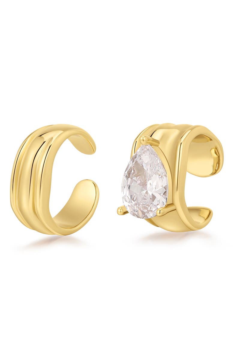 Luv AJ x Dezi The Luxe Stone Ear Cuff Set, Main, color, 