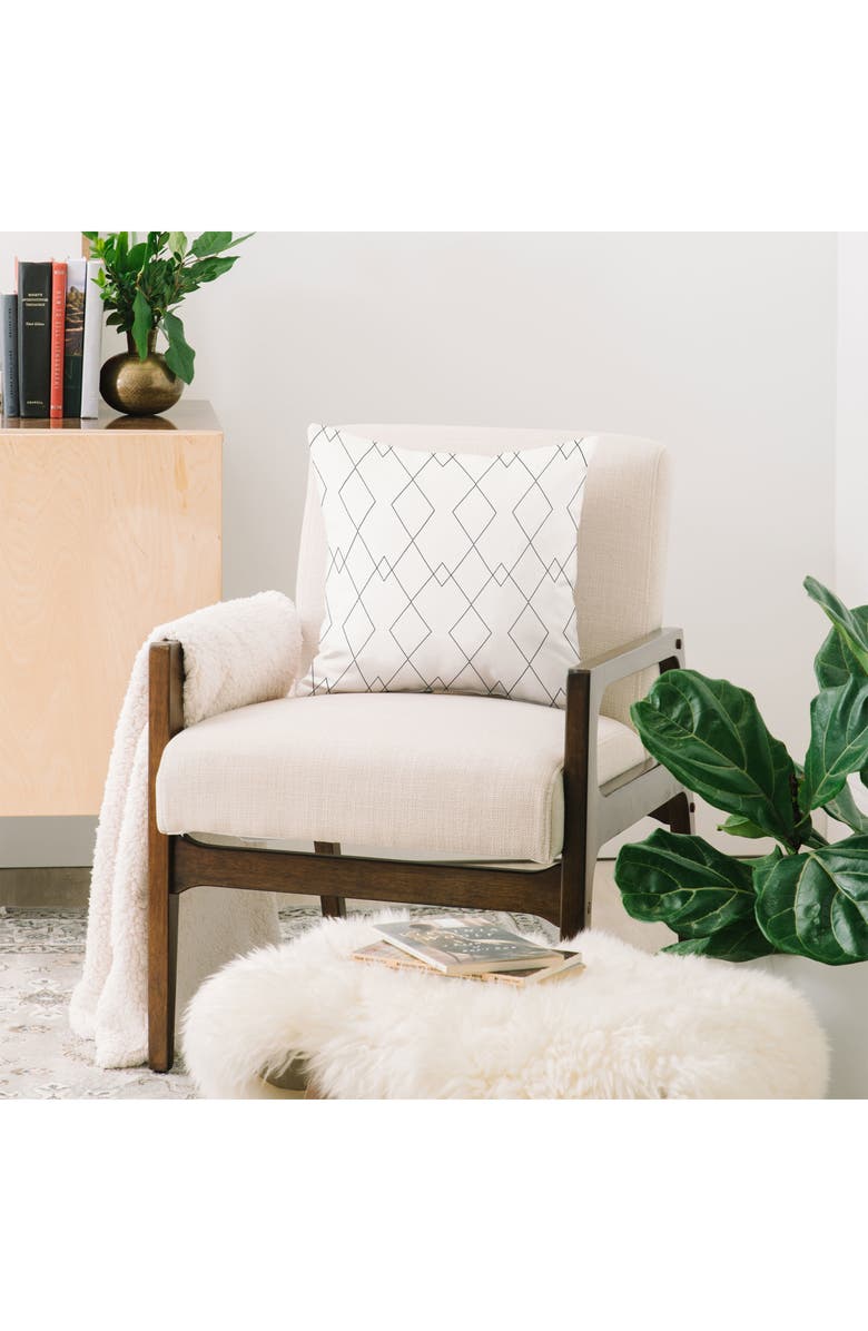 Deny Designs Colour Poems Throw Pillow, Alternate, color, White