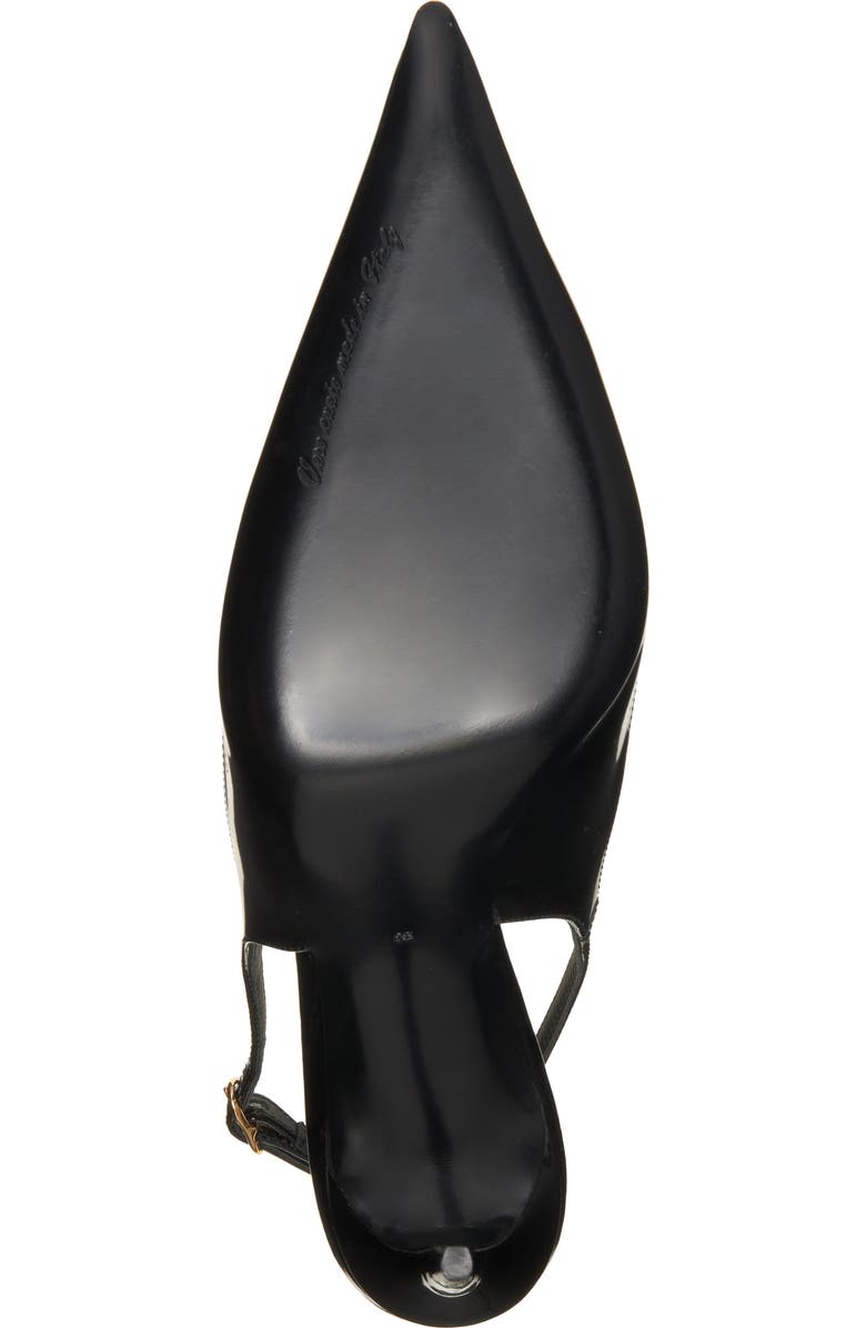 Dolce&Gabbana Lollo Pointed Toe Slingback Pump, Alternate, color, Black