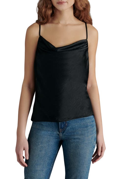 Washed Satin Cowl Neck Camisole