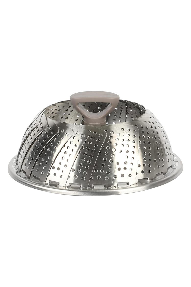 Stainless Steel Telescopic Folding Steamer Insert, Alternate, color, Silver