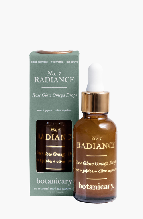 Botanicary No. 7 Radiance Rose Glow Omega Drops Facial Oil In Brown