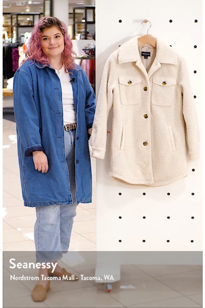 Berber Faux Fur Shirt Jacket (Nordstrom Exclusive) video