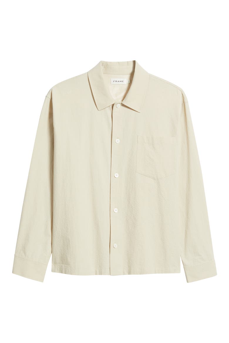 Cotton Seersucker Shirt Jacket, Alternate, color, NATURAL