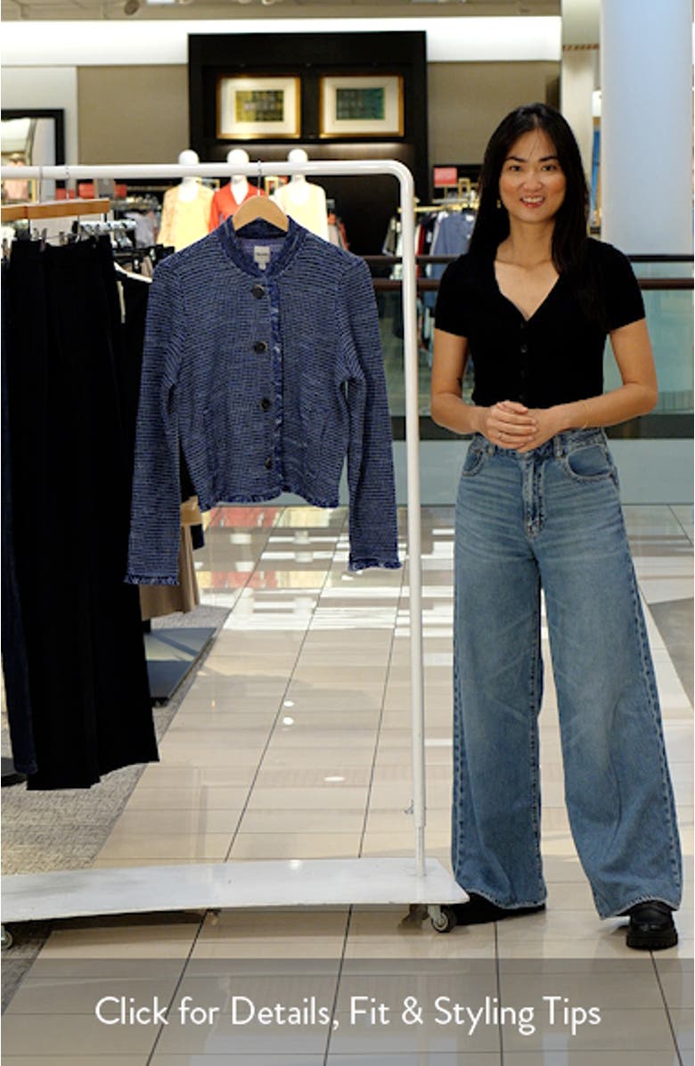 Fringe Knit Bomber Jacket, sales video thumbnail