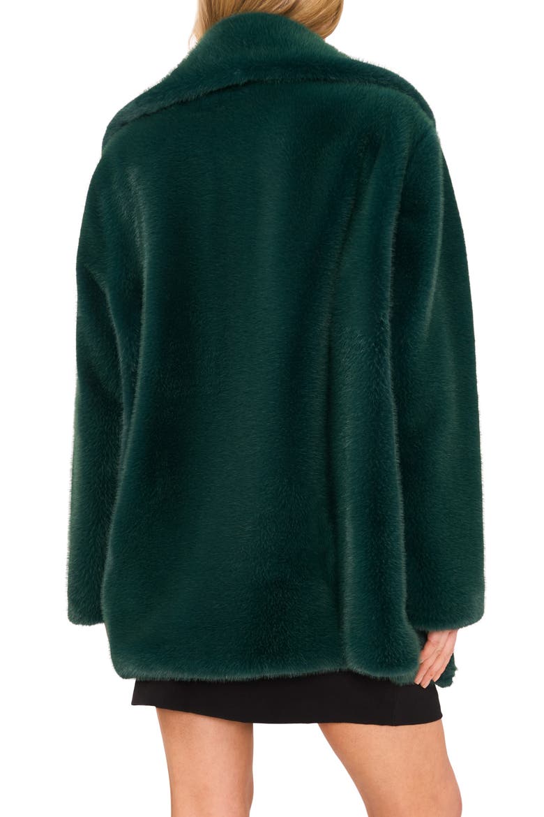Faux Fur Coat, Alternate, color, RAIN FOREST
