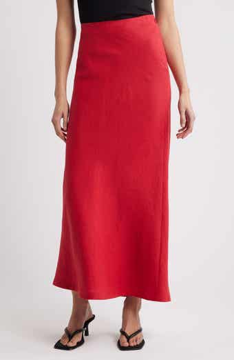 Faithfull the Brand Elise Bias Cut Linen Maxi Skirt