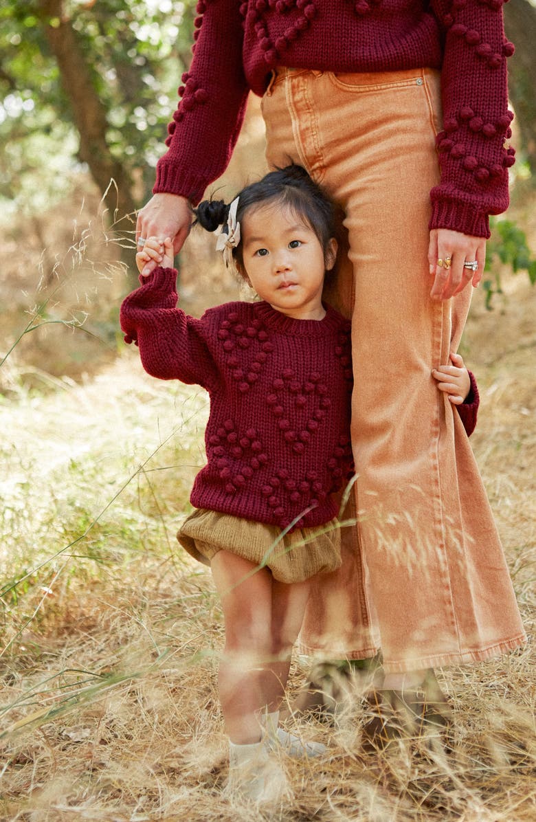 En Elly Pom Hearts Sweater, Alternate, color, 