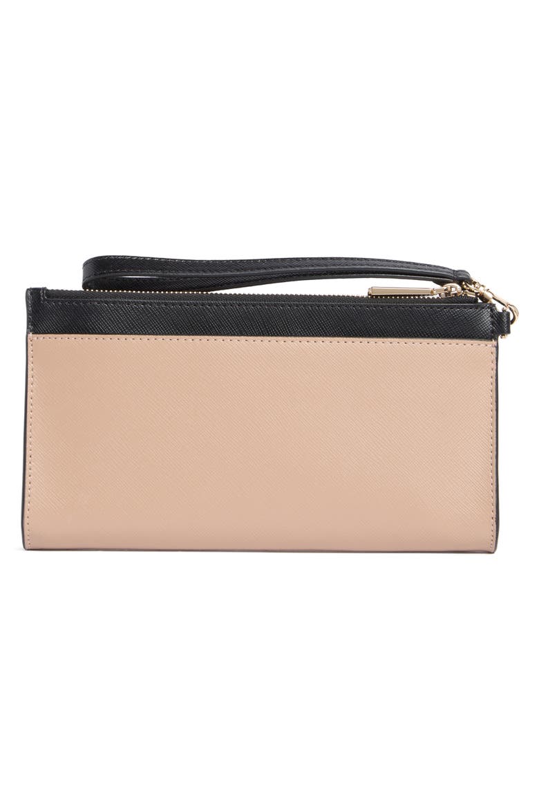 madison double zip wristlet wallet, Alternate, color, TOASTED HAZELNUT MULTI