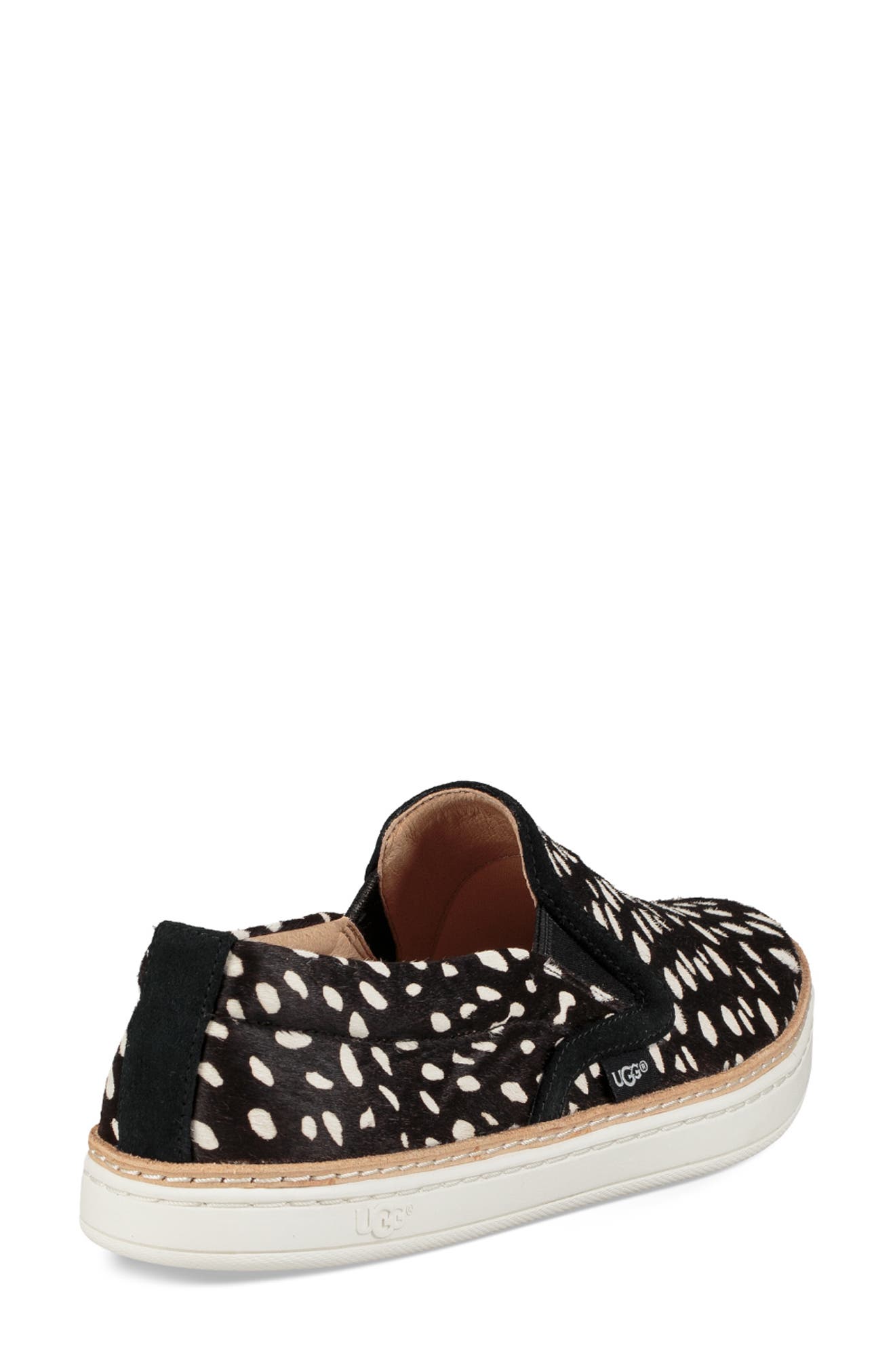 Soleda Genuine Calf Hair Slip-On Sneaker, Alternate, color, BLACK