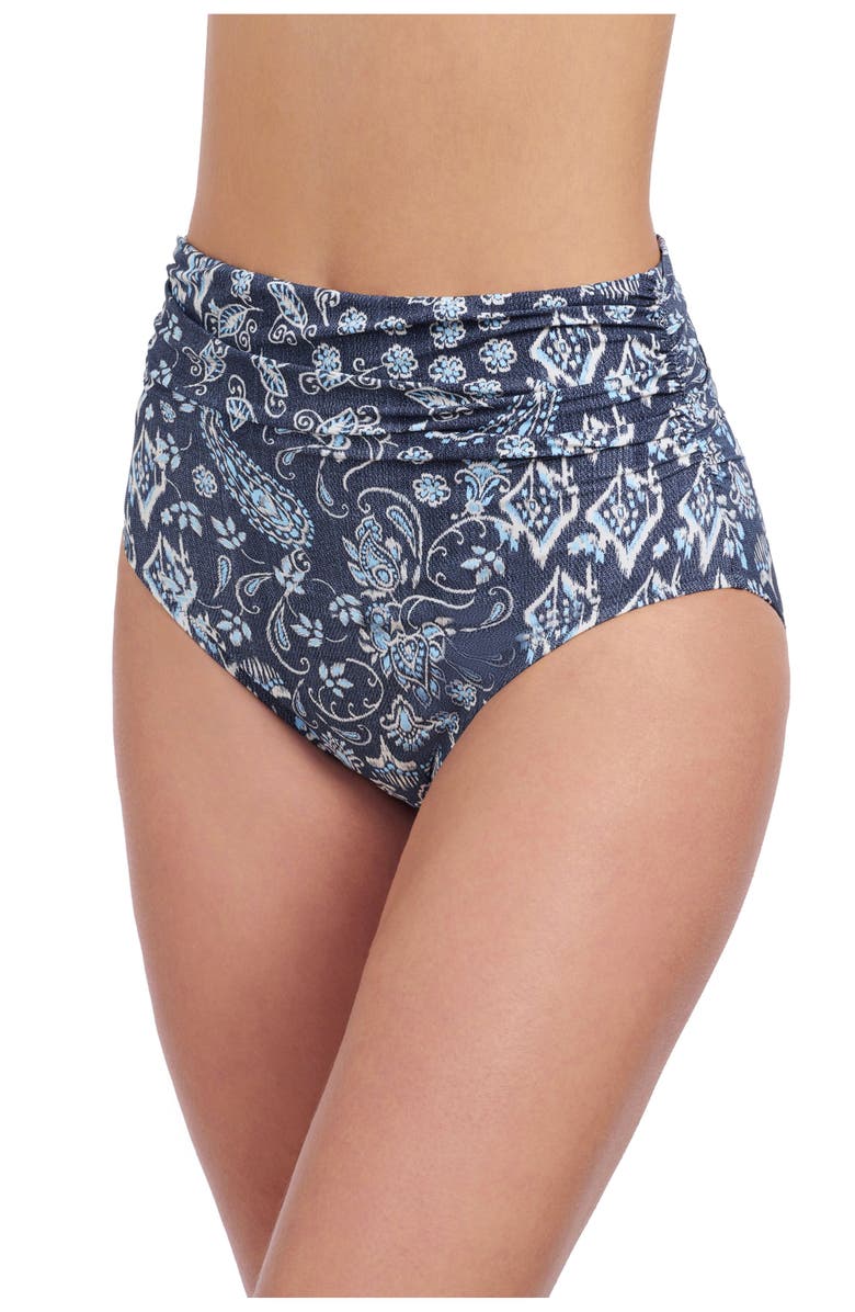 Profile by Gottex Flores Shirred High Waist Pant, Alternate, color, 