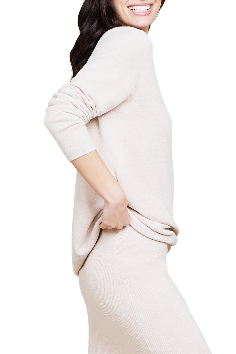 CozyChic Ultra Lite® Drop Shoulder Lounge Sweater, Alternate, color, STONE