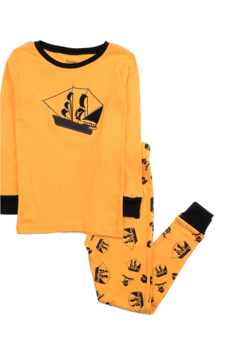 Leveret Kids Cotton Two-Piece Printed Pajamas, Animals & Characters, Alternate, color, Pirate