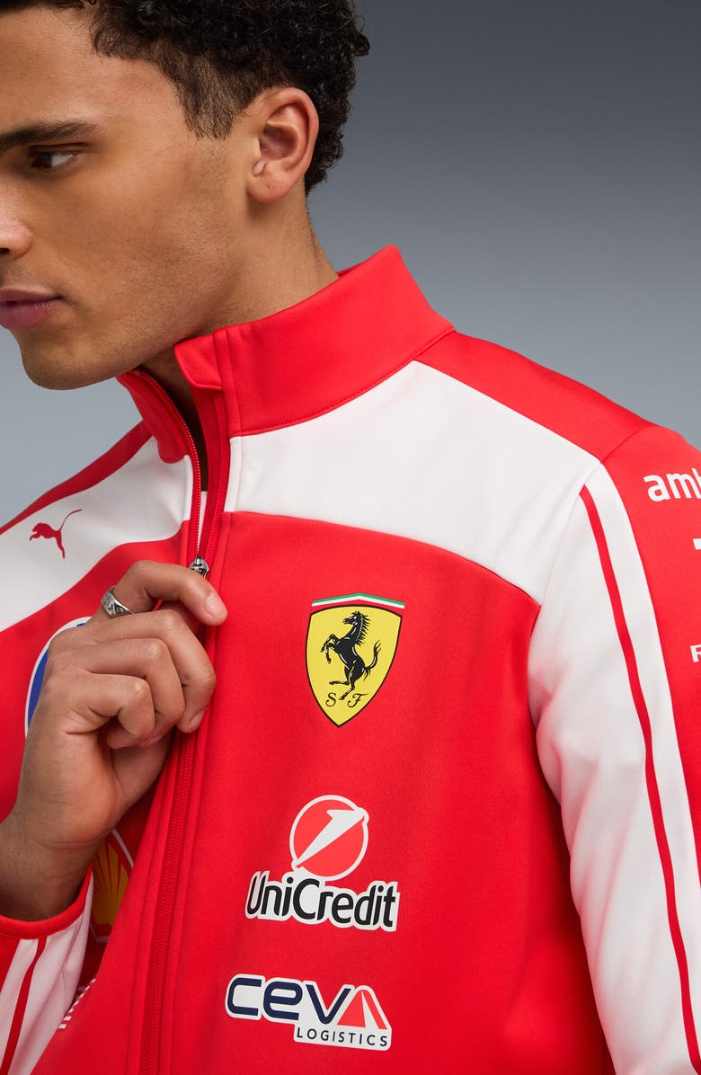 PUMA Scuderia Ferrari HP Replica Softshell Jacket, Alternate, color, Puma Red