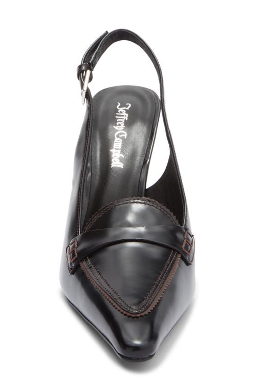 Jeffrey Campbell Judicial Slingback Loafer Pump In Black