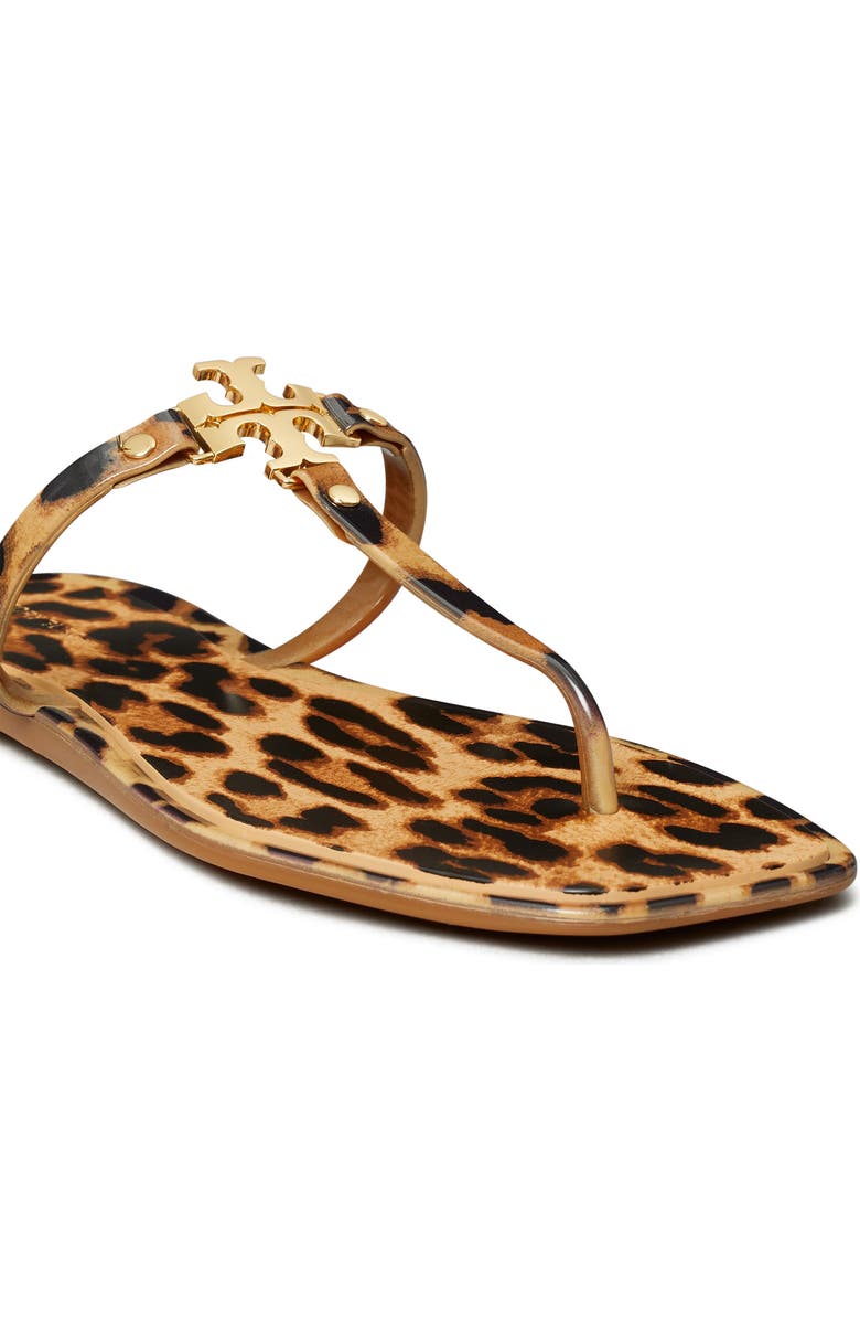 Tory Burch Roxanne Jelly Thong Sandal, Alternate, color, Classic Leopard