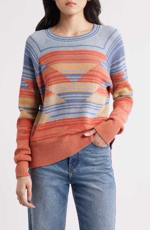Pendleton Raglan Sleeve Cotton Sweater In Multi