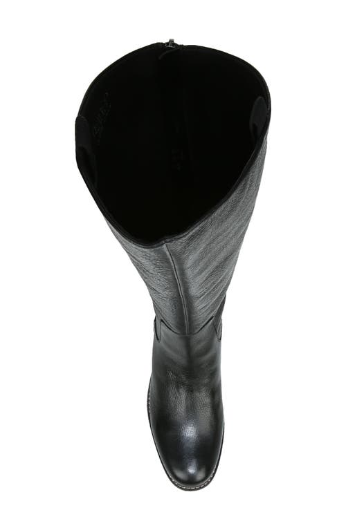 Franco Sarto Ldaya Wc Womens Leather Stacked Heel Knee-high Boots In Black