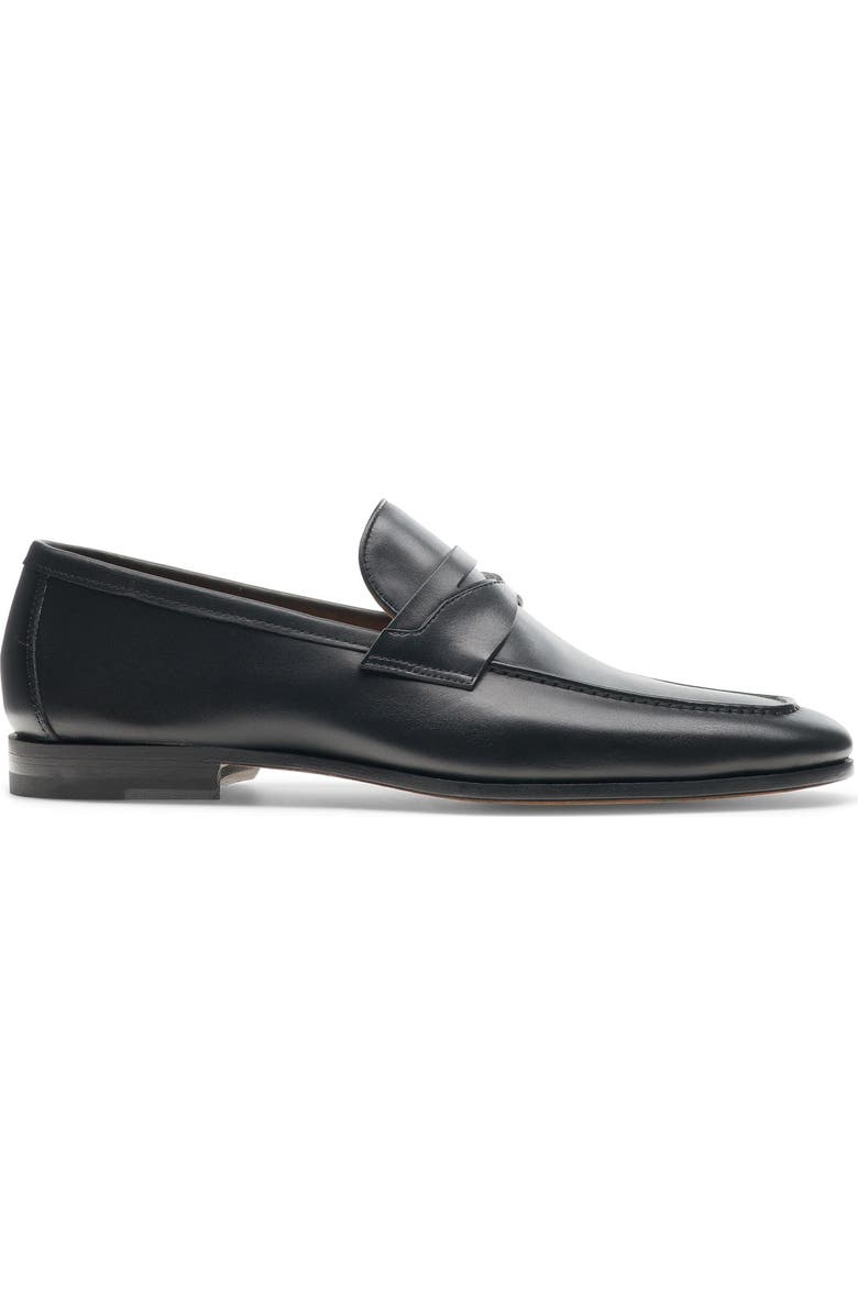 Magnanni Sasso Penny Loafer, Alternate, color, Black