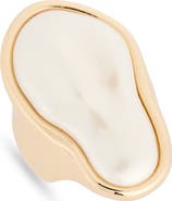 Ettika Faux Pearl Statement Ring
